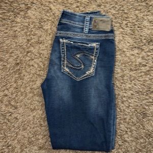 Silver Jeans Suki mid pencil skinny (loose skinny)